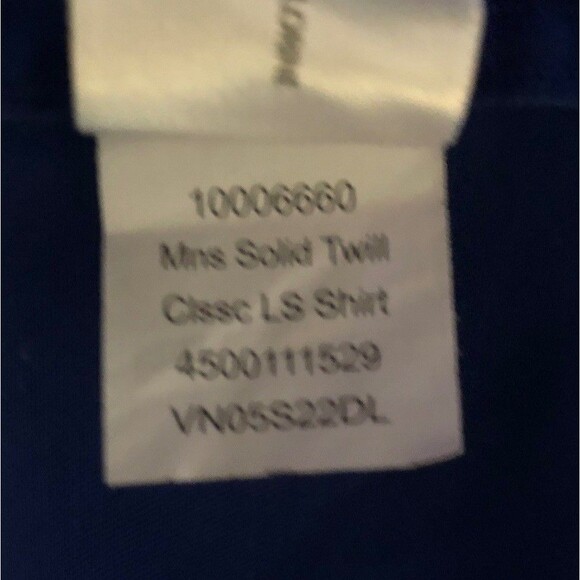 Ariat Solid Twill Classic Fit Button Down Shirt Mens Sz M Ultramarine Blue New - Picture 16 of 16